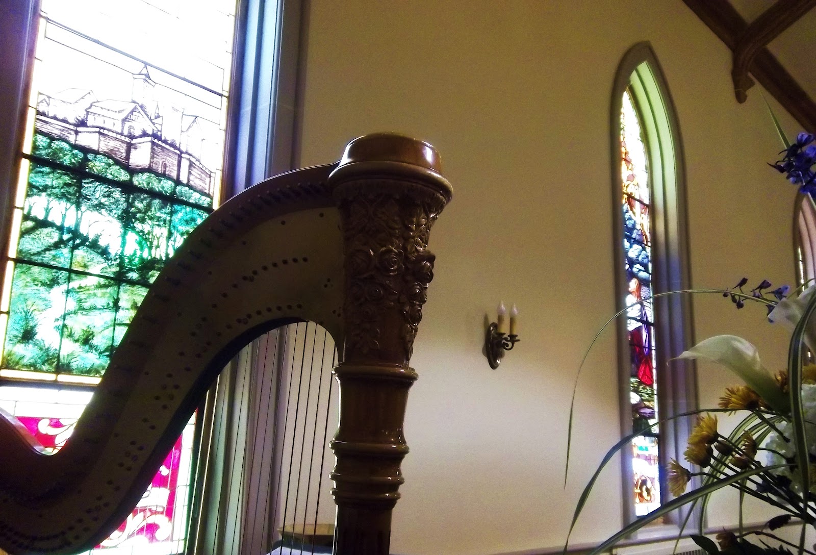 Ottawa Harpist Harp & Violin Duet for a Wedding at Zion Lutheran