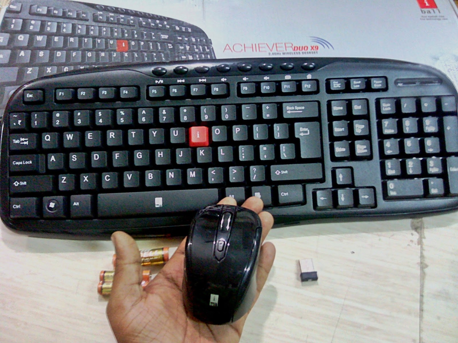 Learn New Things Iball Achiever X9 Wireless Keyboard & Mouse Combo