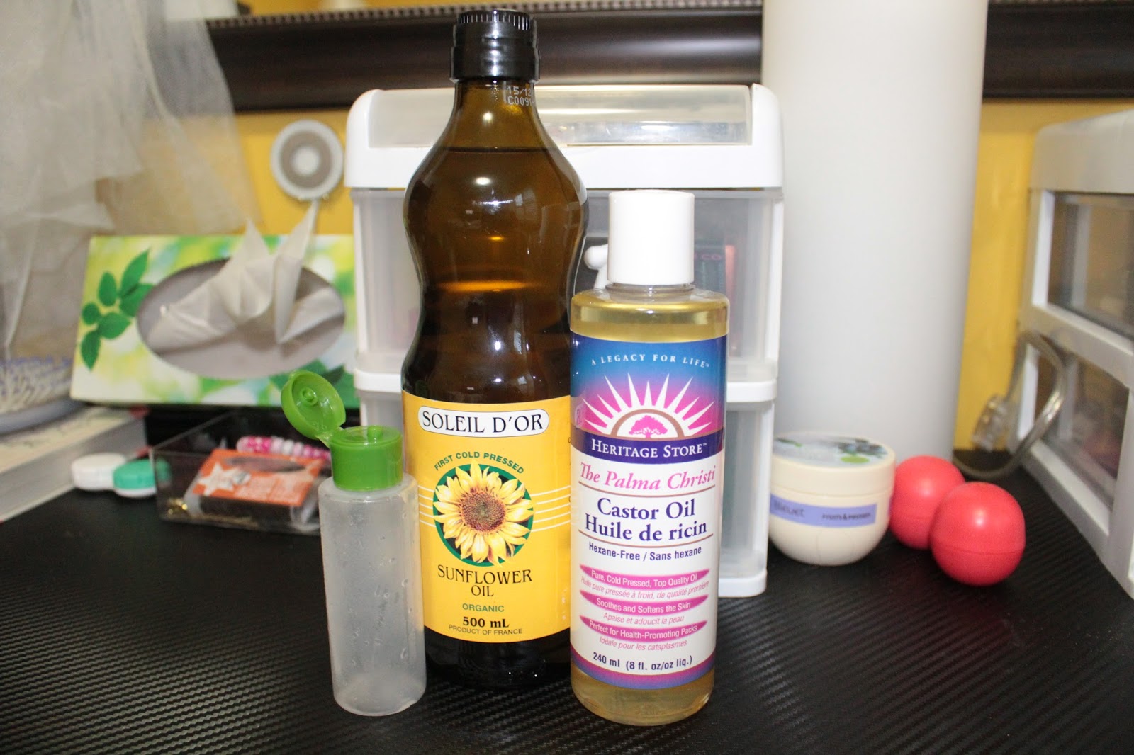Beauty is from within DIY Sunflower Oil Cleanser / Makeup Remover