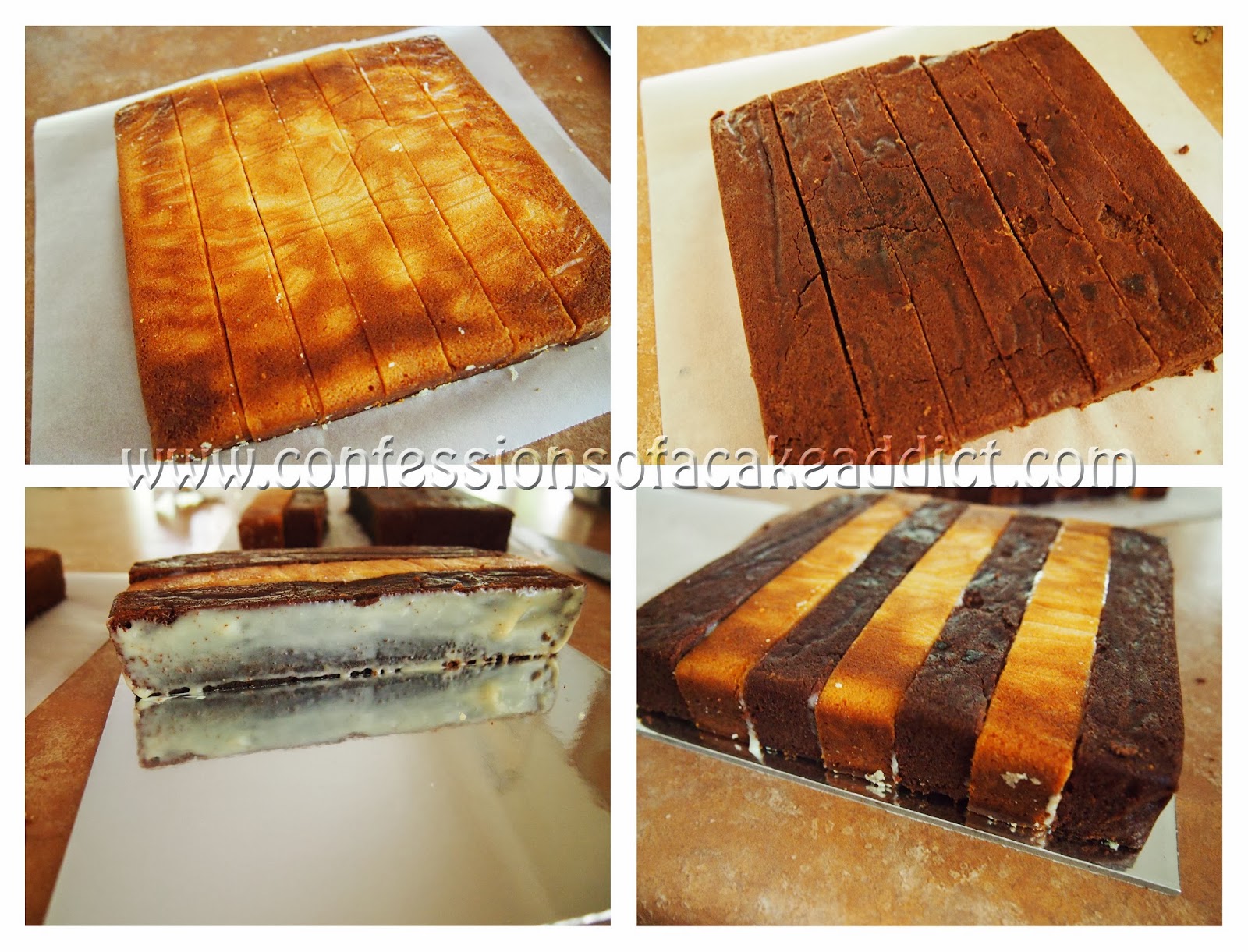 checkerboard cake square