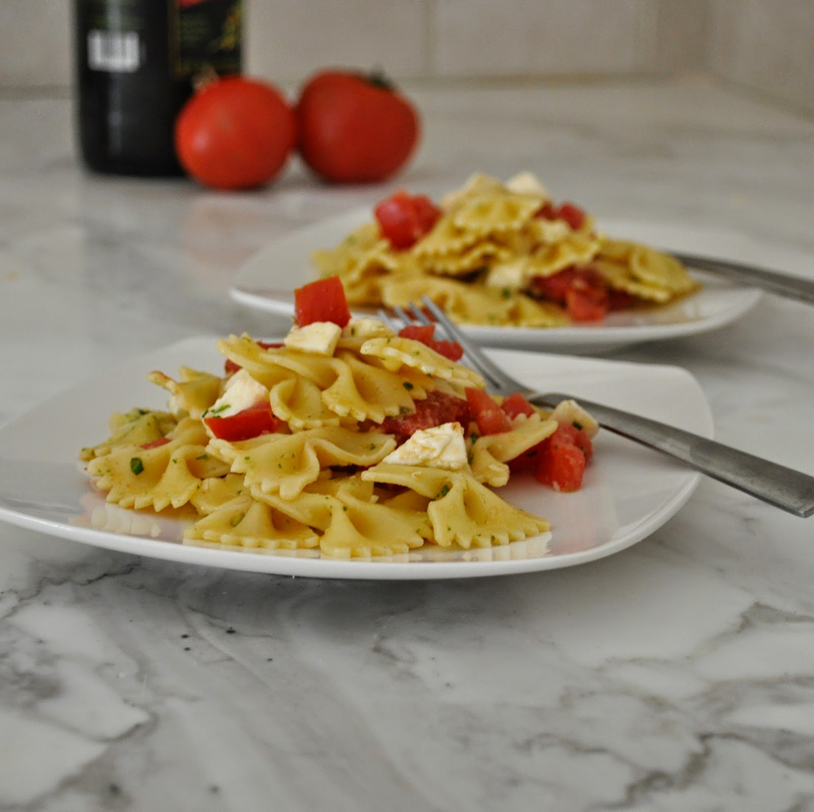 Cooking with Manuela Pasta Salad with Fresh Tomatoes, Mozzarella and