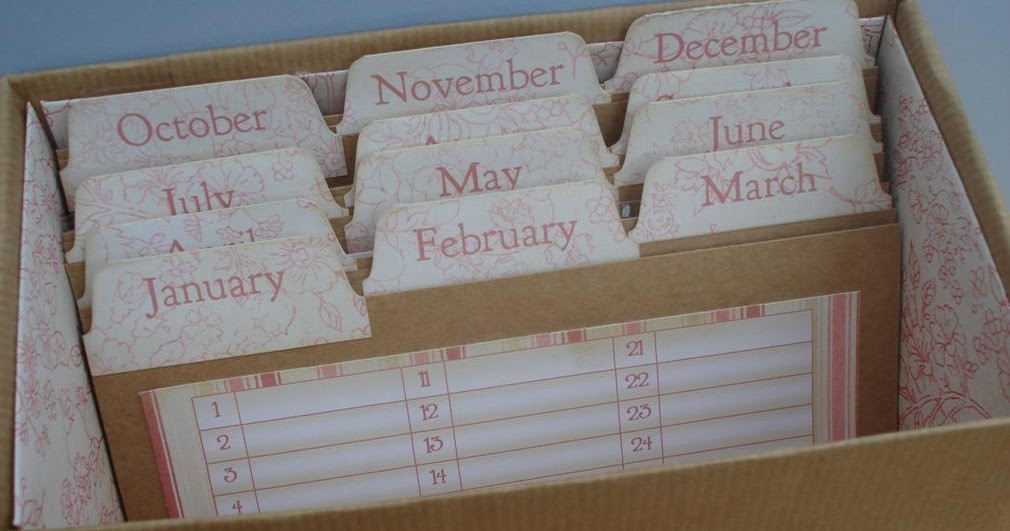 I Dream in Paper Birthday card storage