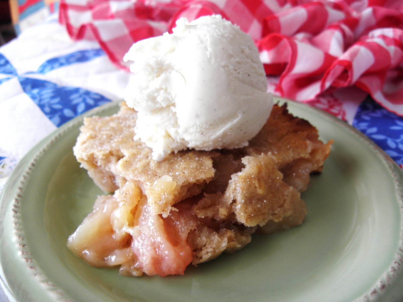 The Cozy Little Kitchen Peach Cobbler with Cinnamon Oat Crust