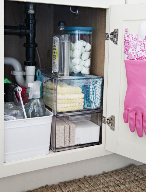 What You Should (and Shouldn't) Store Under the Kitchen Sink  Cleaning  supplies organization, Cheap organization, Under sink organization