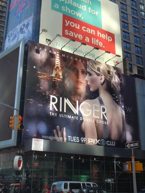 Ringer billboard NYC