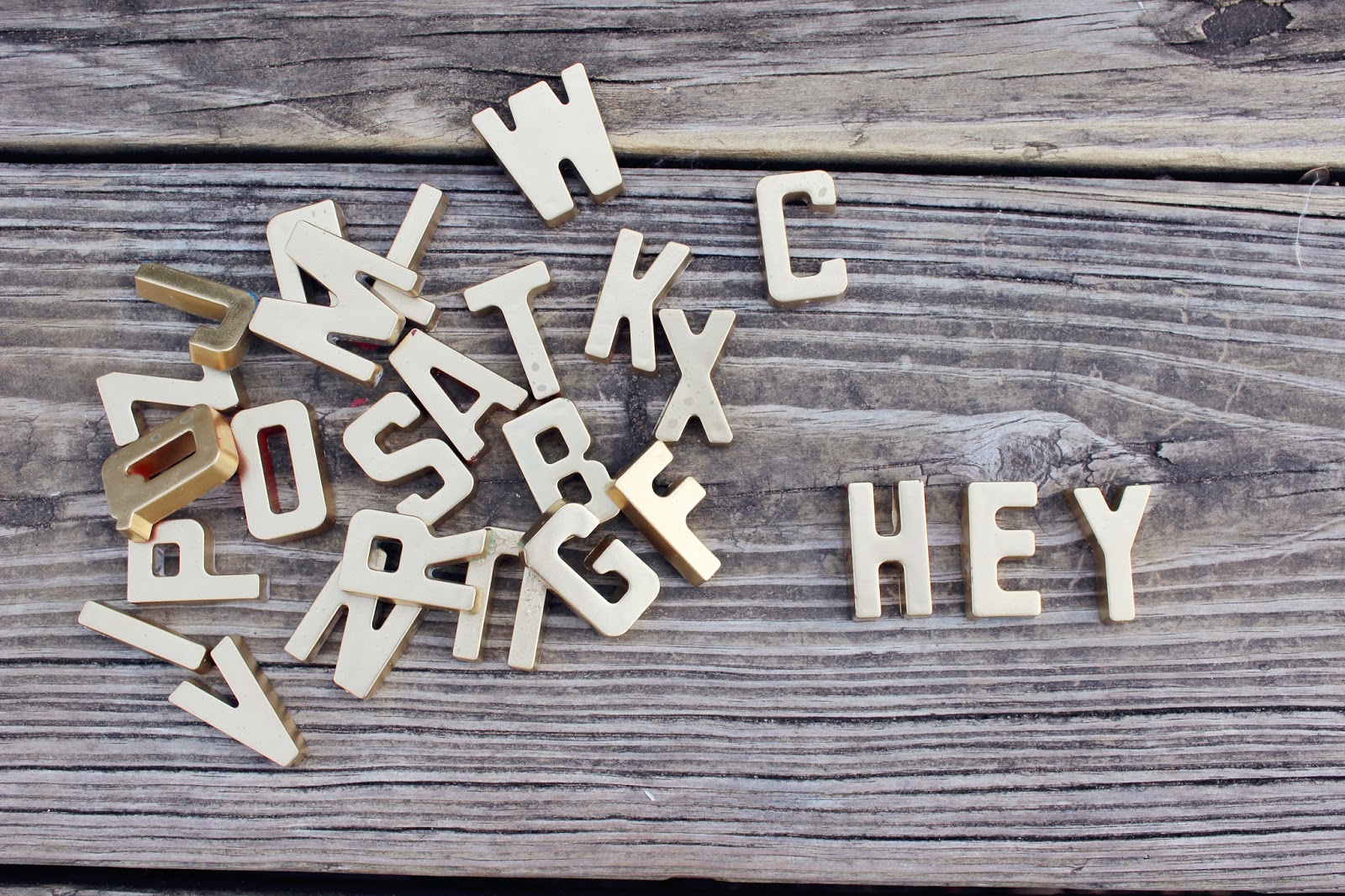 Sea of Blooming Dreams DIY // Gold Alphabet