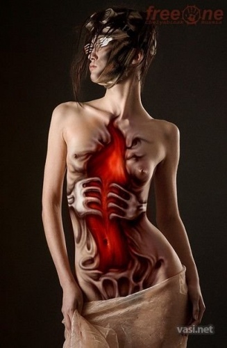 female body painting photos