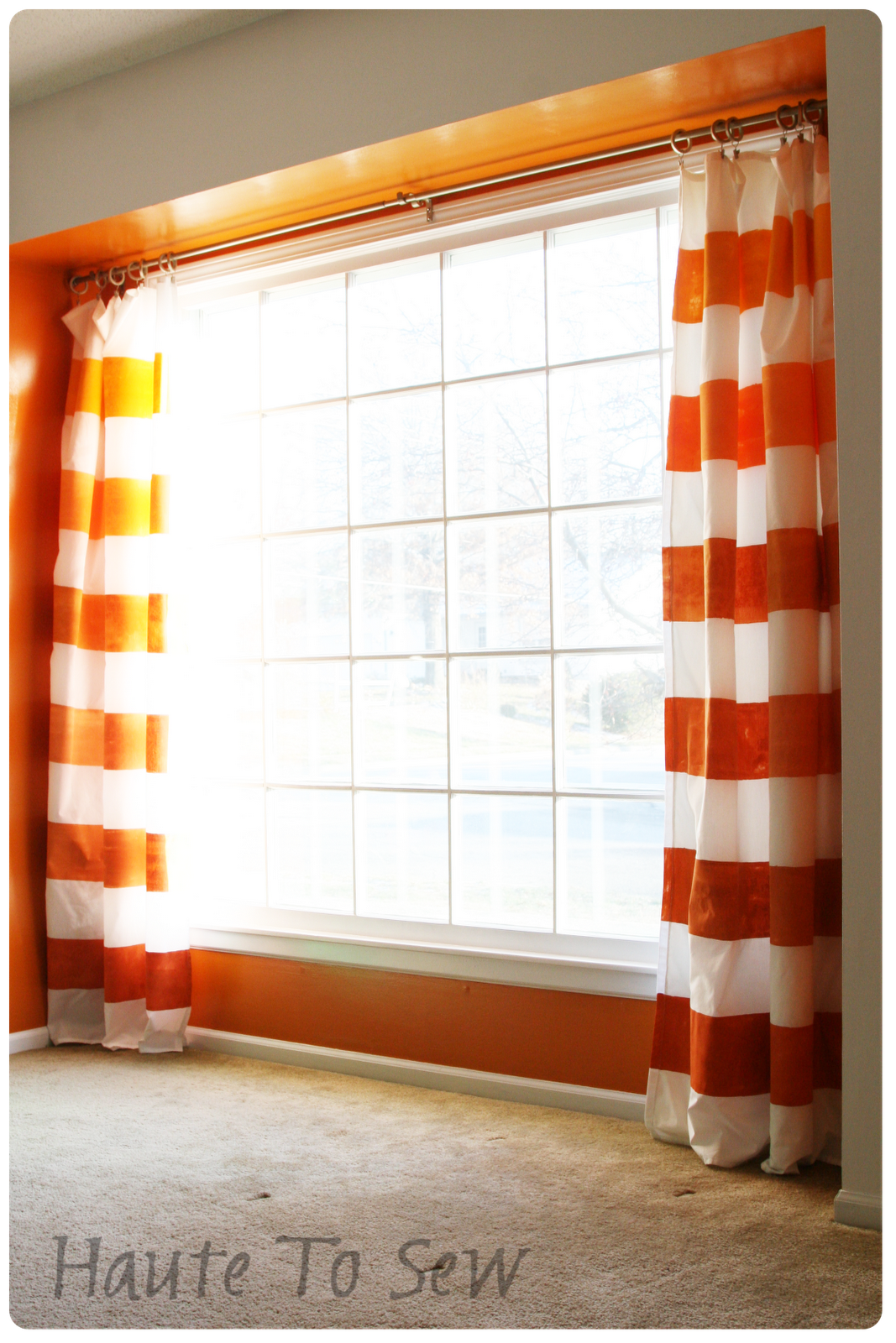 Haute To Sew Painted Curtains