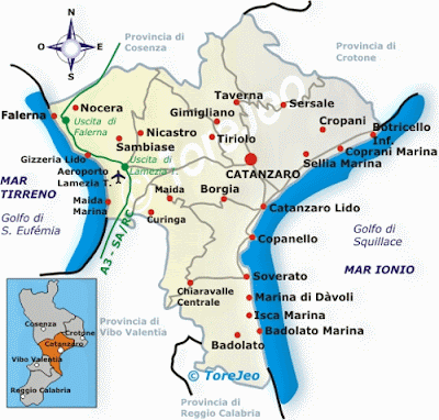Mappa di Catanzaro Lido Località immagini