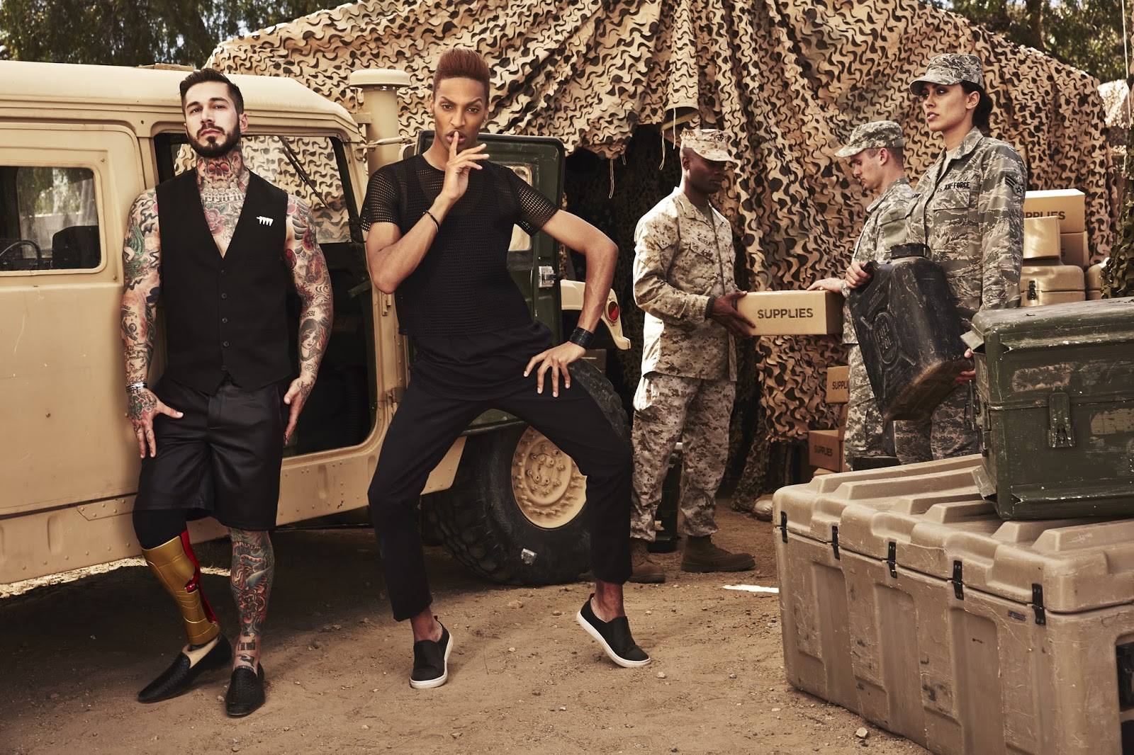 ANTM Cycle 22 4th Episode : Extreme Posing with War Veterans & Makeover...