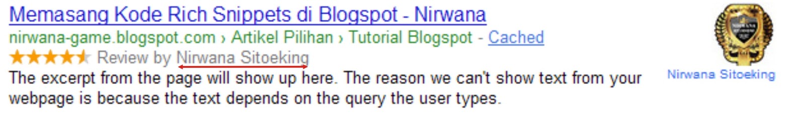 Memasang Kode Rich Snippets di Blogspot Cara Memasang Kode Rich Snippets di Blogspot
