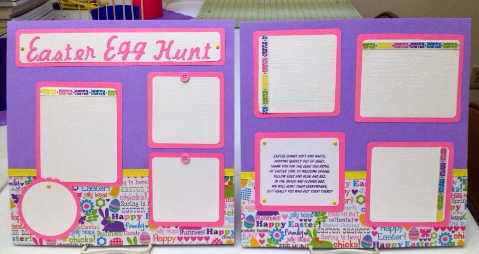 1st class 2 page Easter layout