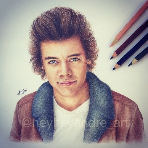 12-Harry-Styles-One-Direction-André-Manguba-Celebrities-Drawn-and-Colored-in-with-Pencils-www-designstack-co