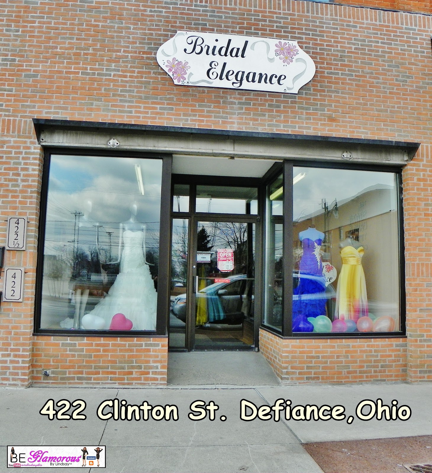 Be Glamorous By Lindsay Let's Go Dress Shopping with Bridal Elegance