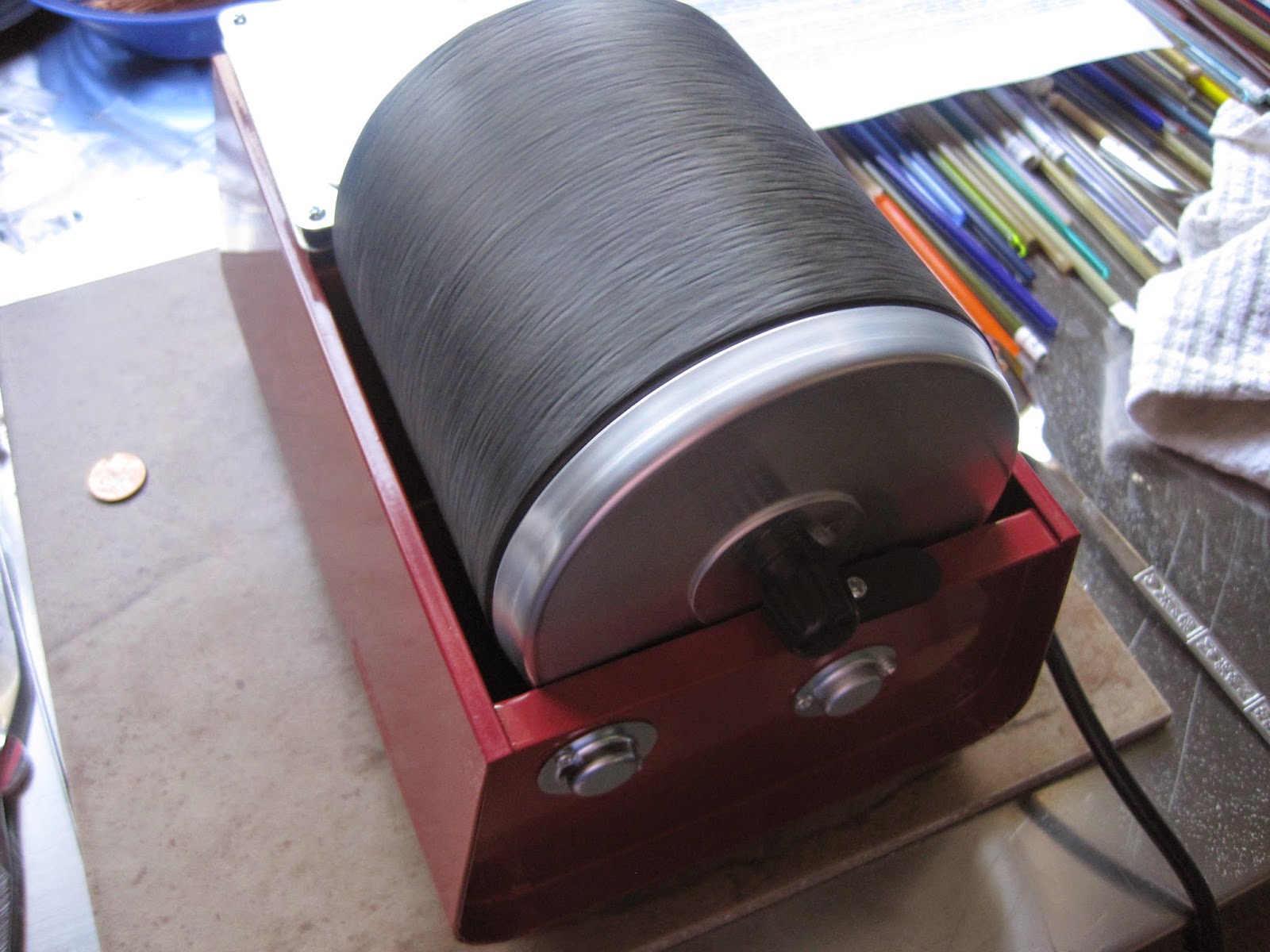 Art Jewelry Elements Tumble Etching Lampwork Beads