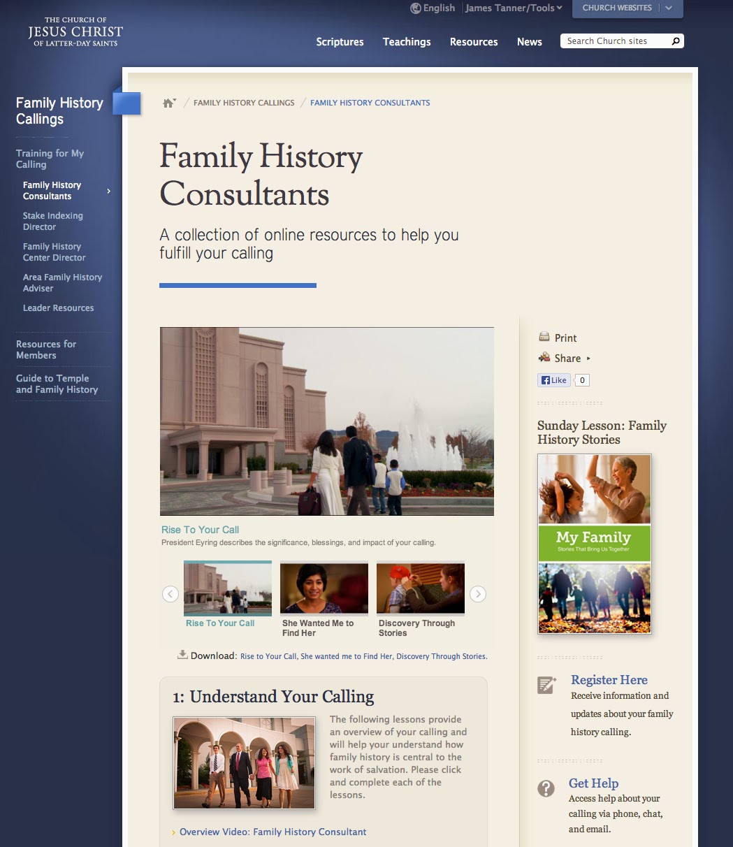 Rejoice, and be exceeding glad... Basic Resources for Family History