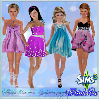 одежда - The Sims 3: Одежда для подростков девушек. - Страница 2 Collection+teen+dress