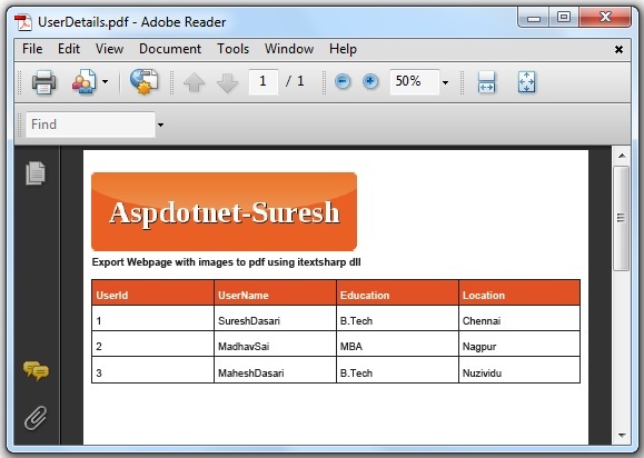 Adding Header And Footer In Pdf Using Itextsharp