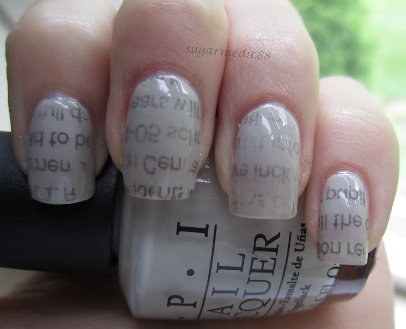 The Polished Medic Newspaper Nails Without Alcohol Vodka