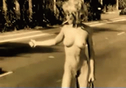 madonna posing as nude hitchhiker Madonna posing as nude hitchhiker
