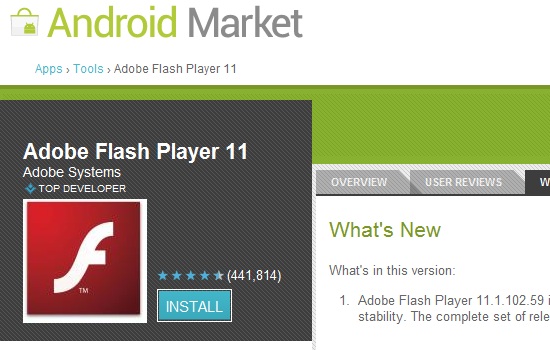 Adobe Flashplayer For Android