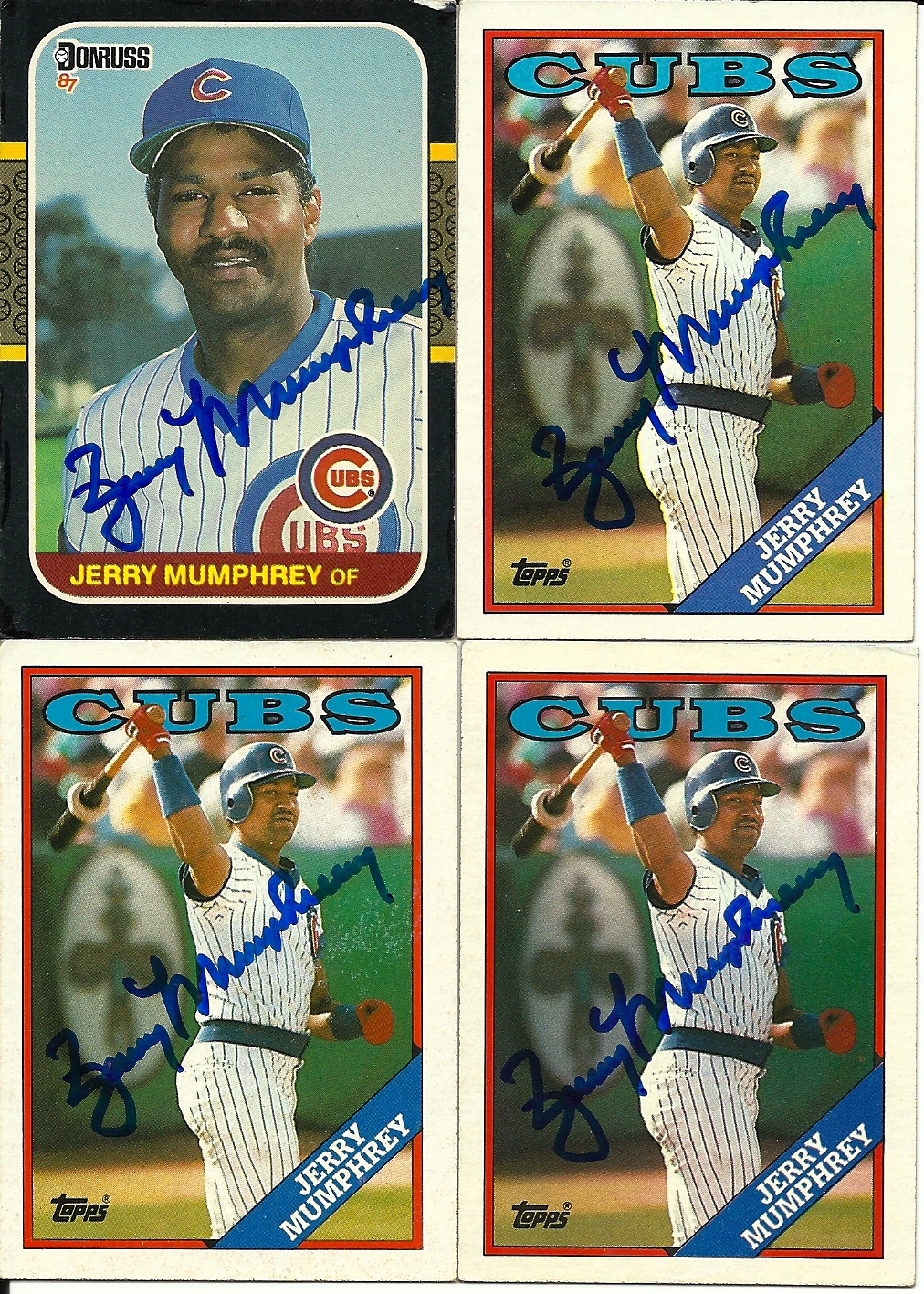 LV's TTM autographs and Baseball Cards Jerry Mumphrey