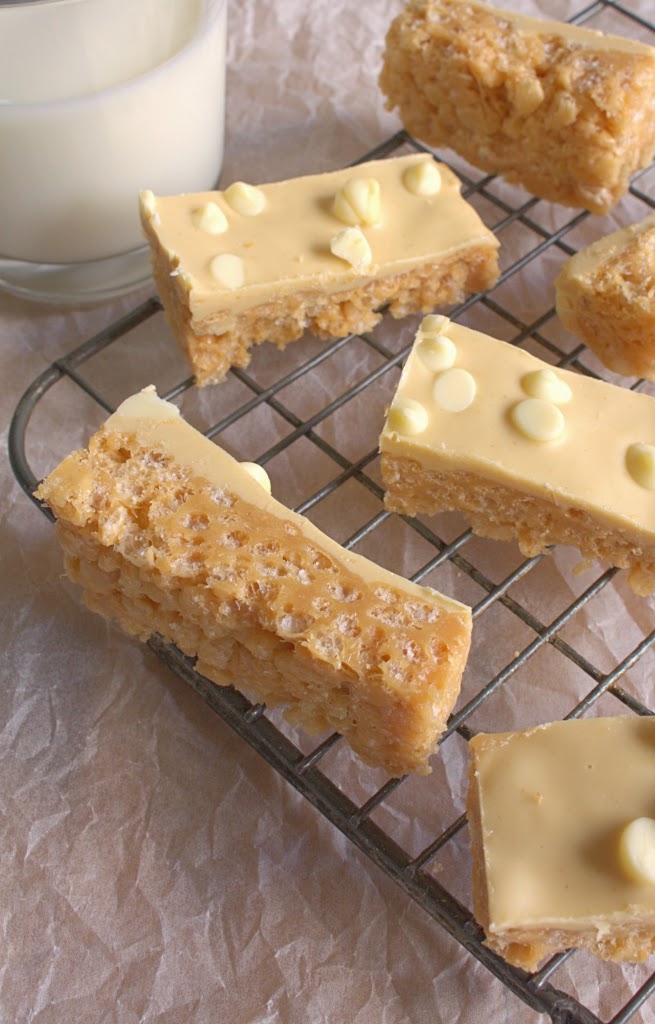 I'd Much Rather Bake Than... Peanut Butter and White Chocolate Rice