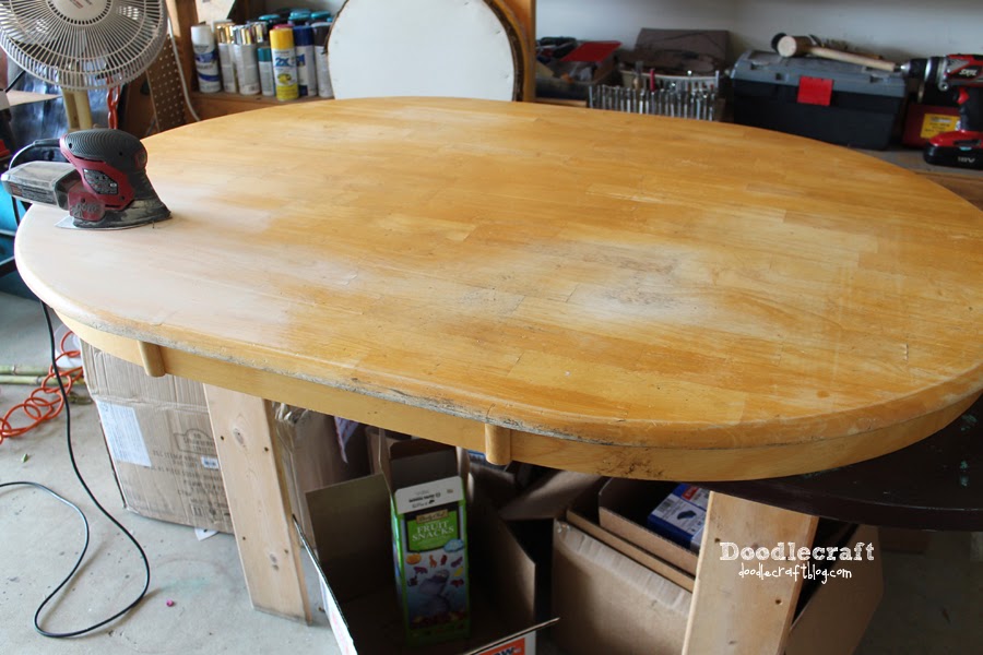 Doodlecraft Varnish a Wood Table!