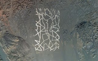 Giant Mysterious White Lines in Chinese Desert Giant Mysterious White Lines in Chinese Desert