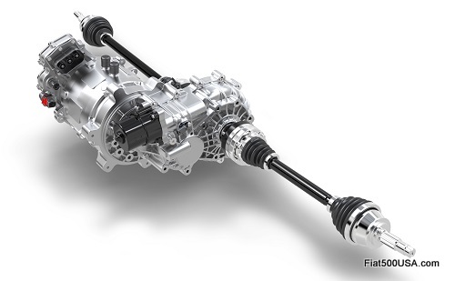 Fiat 500e powertrain