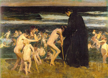 1899.- "Triste herencia". Pintor Joaquín Sorolla Bastida.