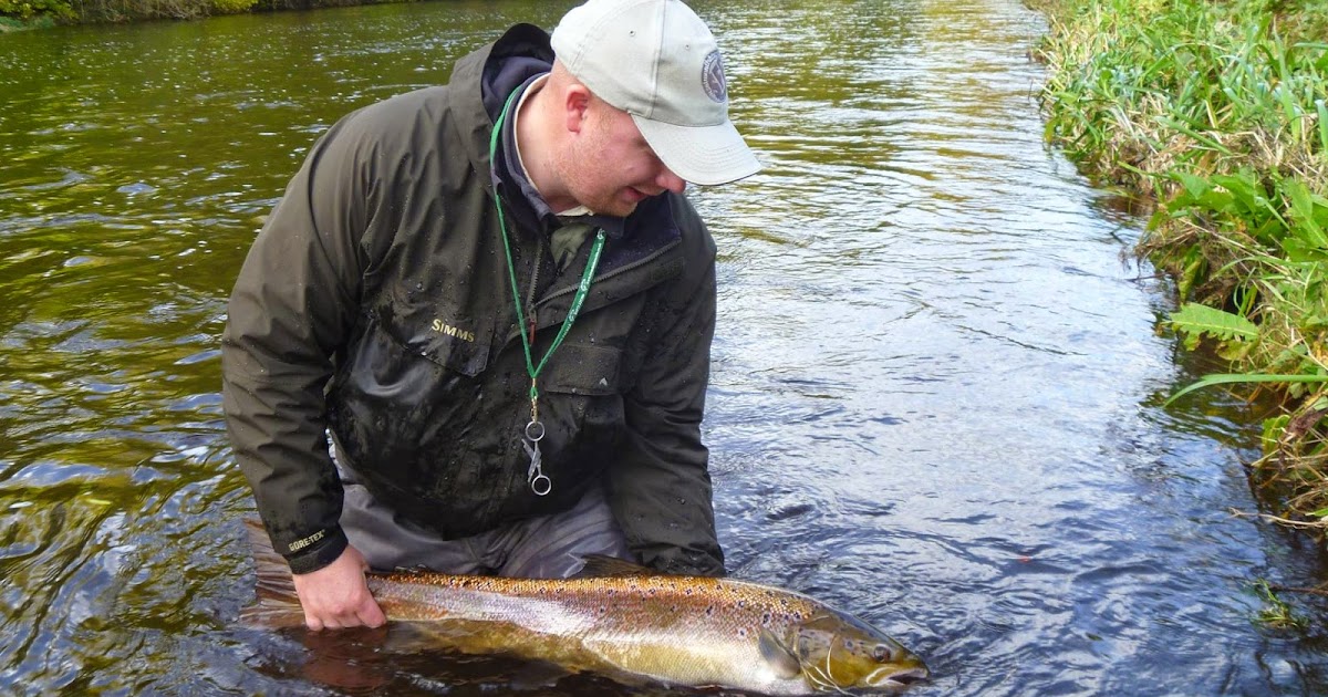 Dee & Don Salmon Fishing 13lb Salmon From The River Don