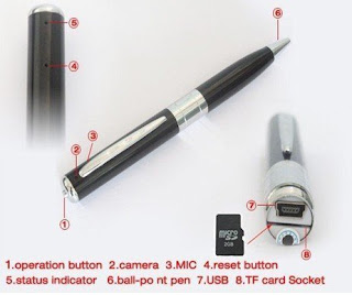 Spy Cam Pen Camera Silver HD 2MP Spy Cam Pen Camera Silver HD 2MP