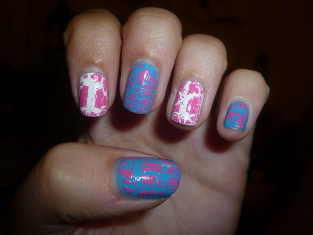 little curly girl nail art