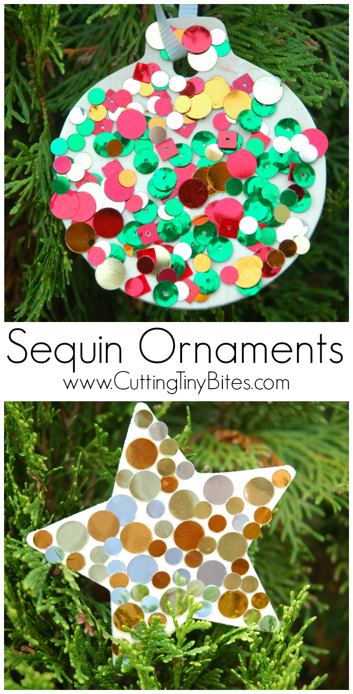 Sequin Ornaments | What Can We Do With Paper And Glue