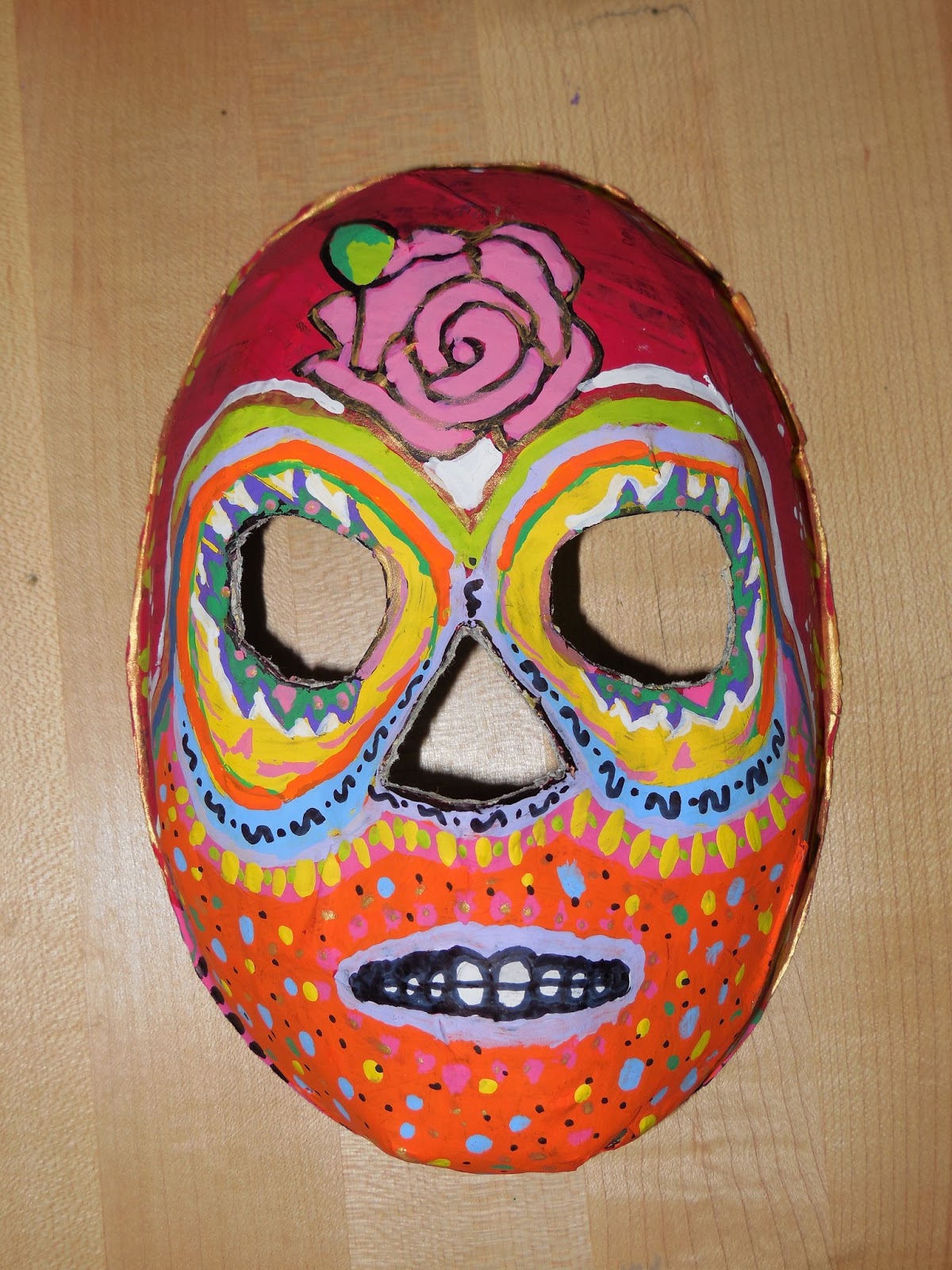 Adventures of a Middle School Art Teacher 8th Grade Paper Mache Masks!