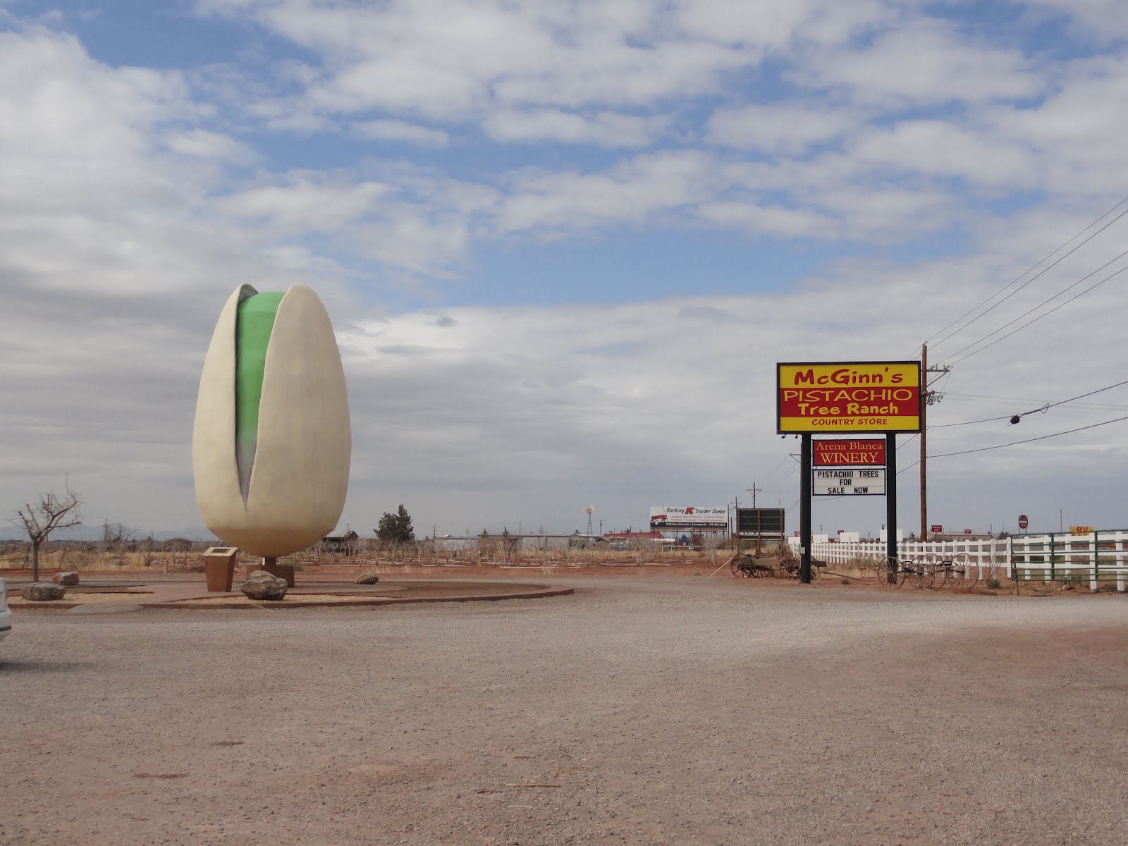 Retired Life World's largest Pistachio, Alamogordo, NM