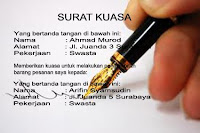 Contoh Surat Kuasa Yang Benar