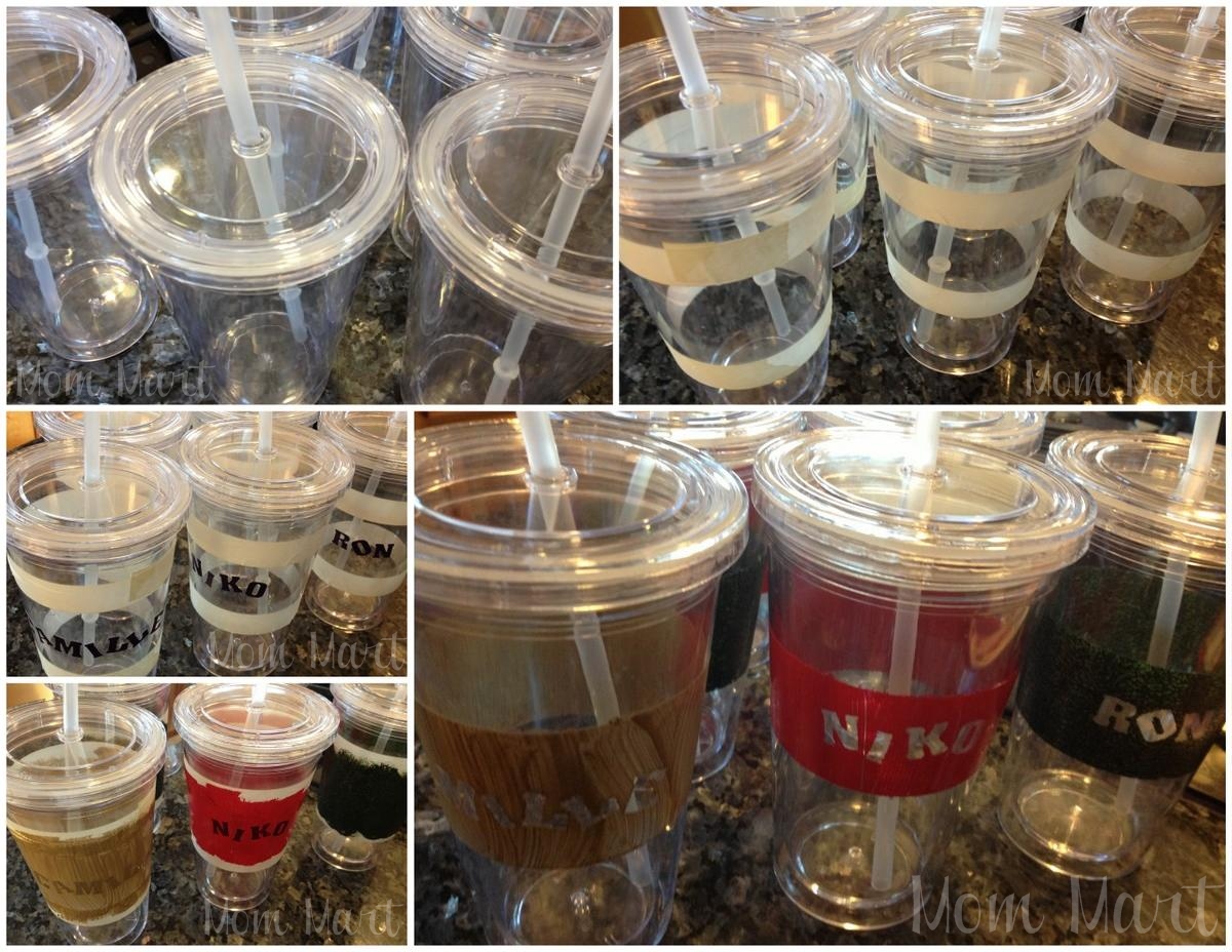 Mom Mart Homemade Gifts How to make DIY personalized cups CraftForKids