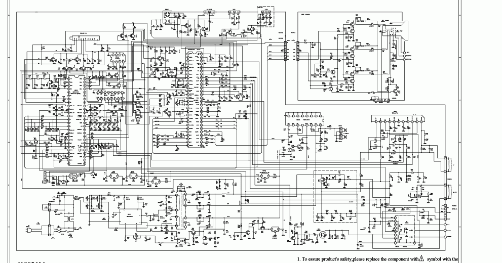 Technology: circuit diagram of lcd tv video system