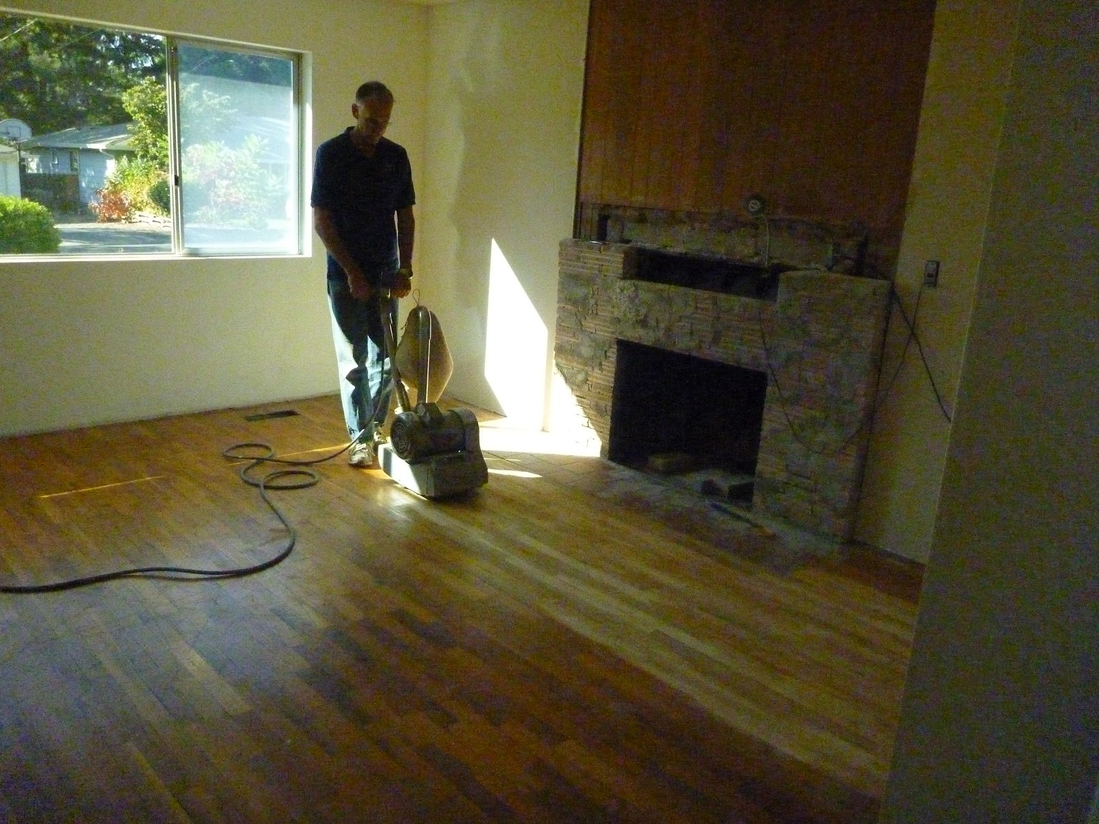 Little House in Oregon Refinishing Hardwood Floors