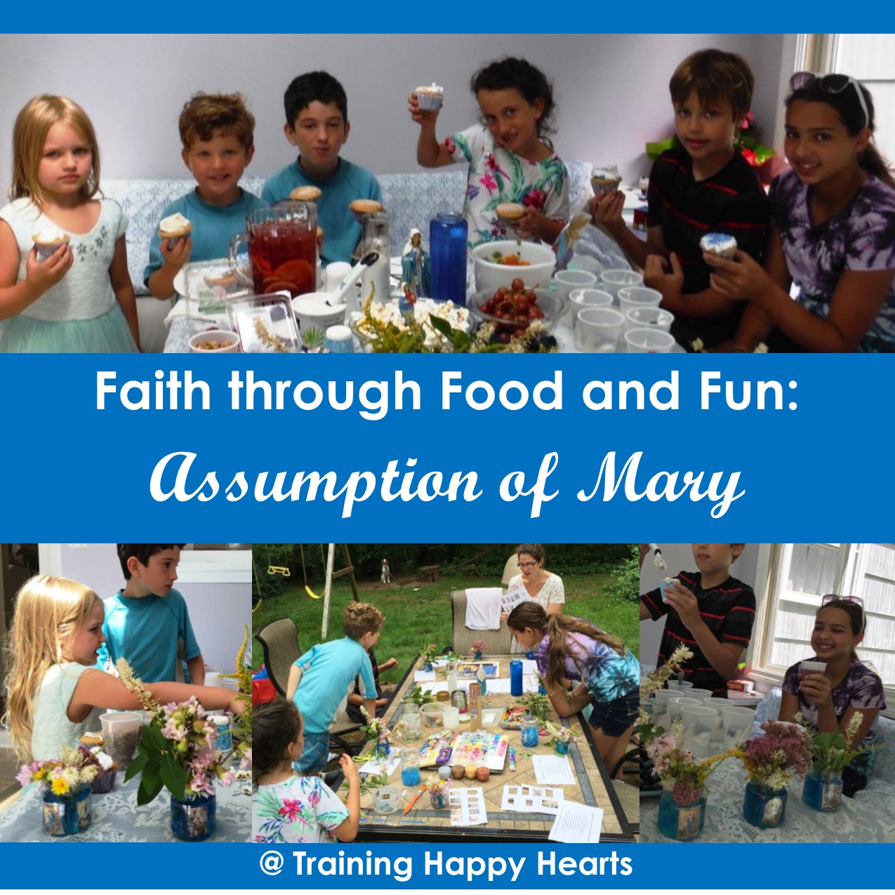 Training Happy Hearts Celebrate the Assumption of Mary through Fun and