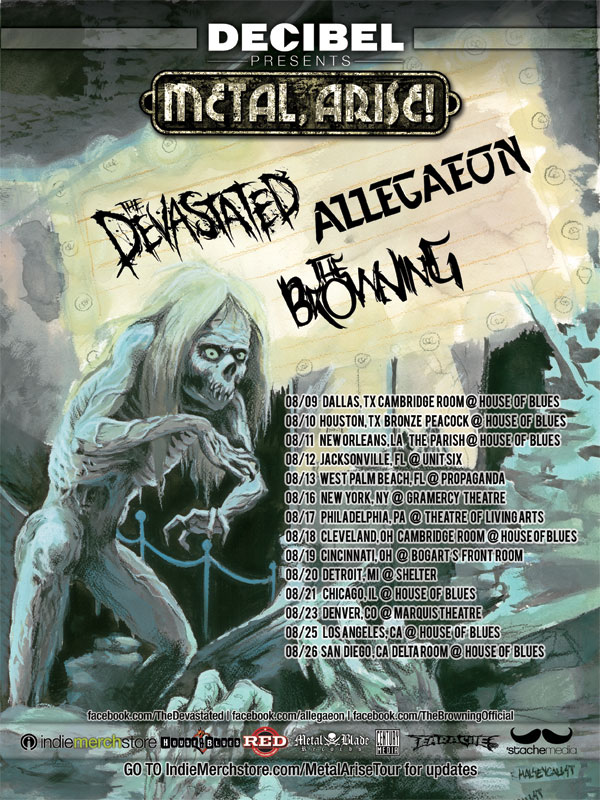 Metal, Arise! Tour featuring Allegaeon, The Devastated, and The Browning