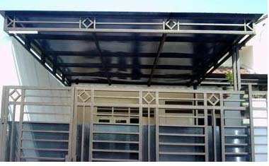 Canopy minimalis dengan polycarbonat sesuai standart dan bergaransi
