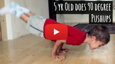 Watch how an Incredible 5 year Old Boy, Claudio Stroe does 90 Degree Pushups with ease via geniushowto.blogspot.com Incredible sports videos
