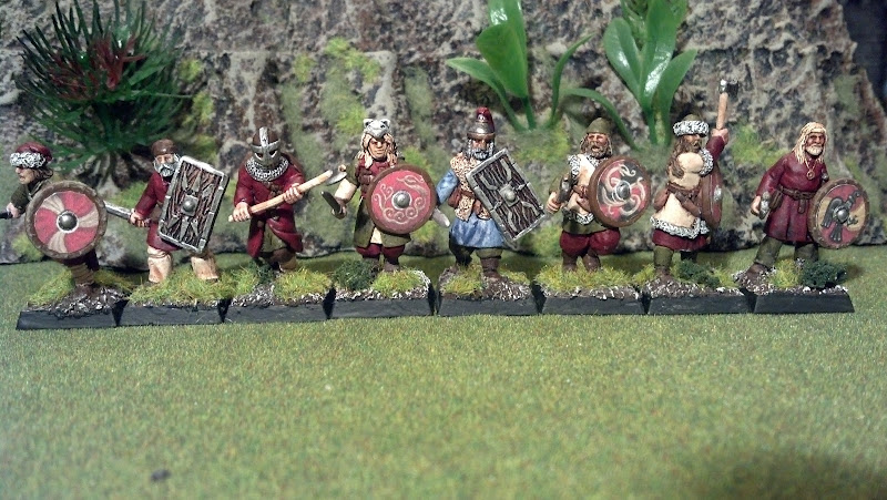 These woad wearing warriors are a mix of wargames factory Bits with title=