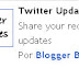Dicas do Twitter Updates do Blogger/Blogspot