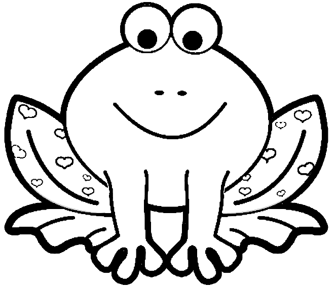 Frog Animal Coloring Pages For Kids