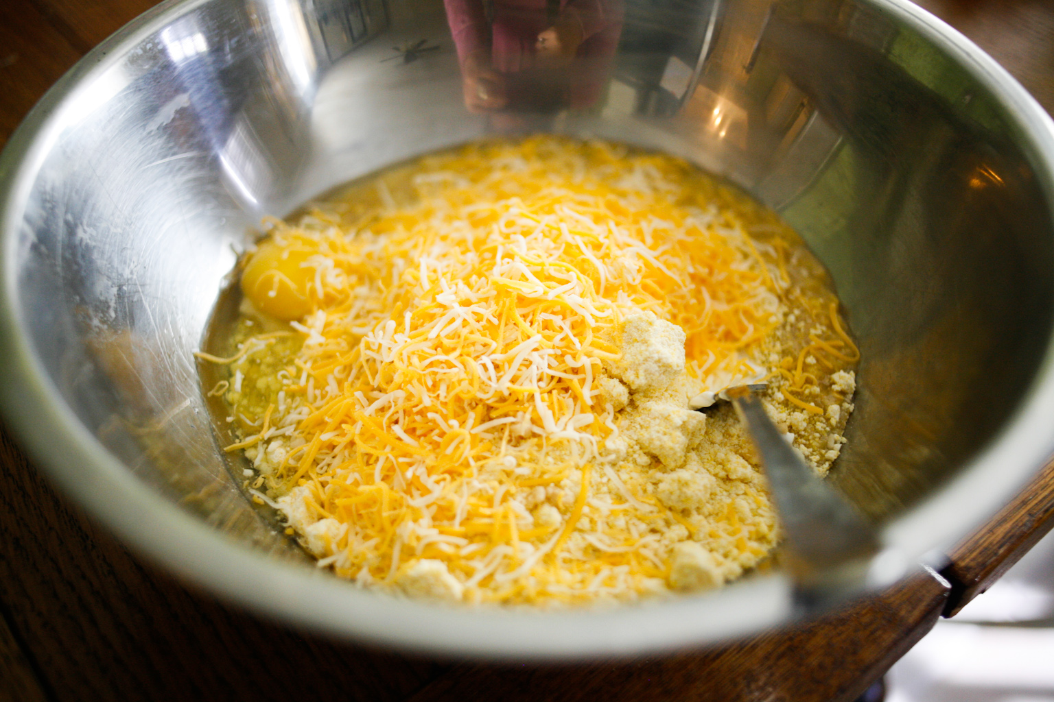 Tank you notes... Cheesy Garlic Cornbread!