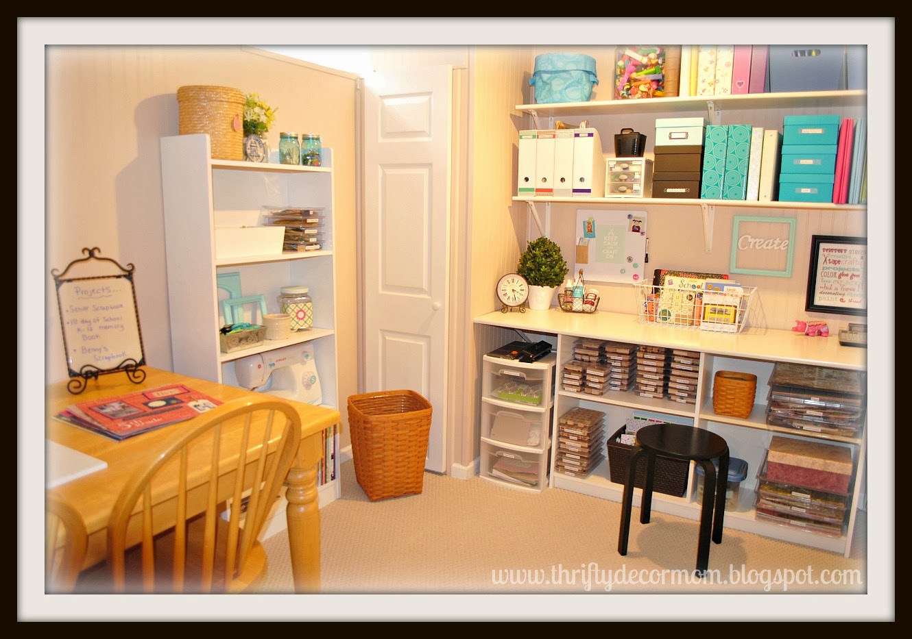 An Organized Craft Space Thrifty Decor Mom Craft